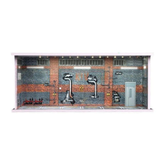 1:64 Diorama - Garage Scene Outdated Factory C (Boxed) Miniature Scene