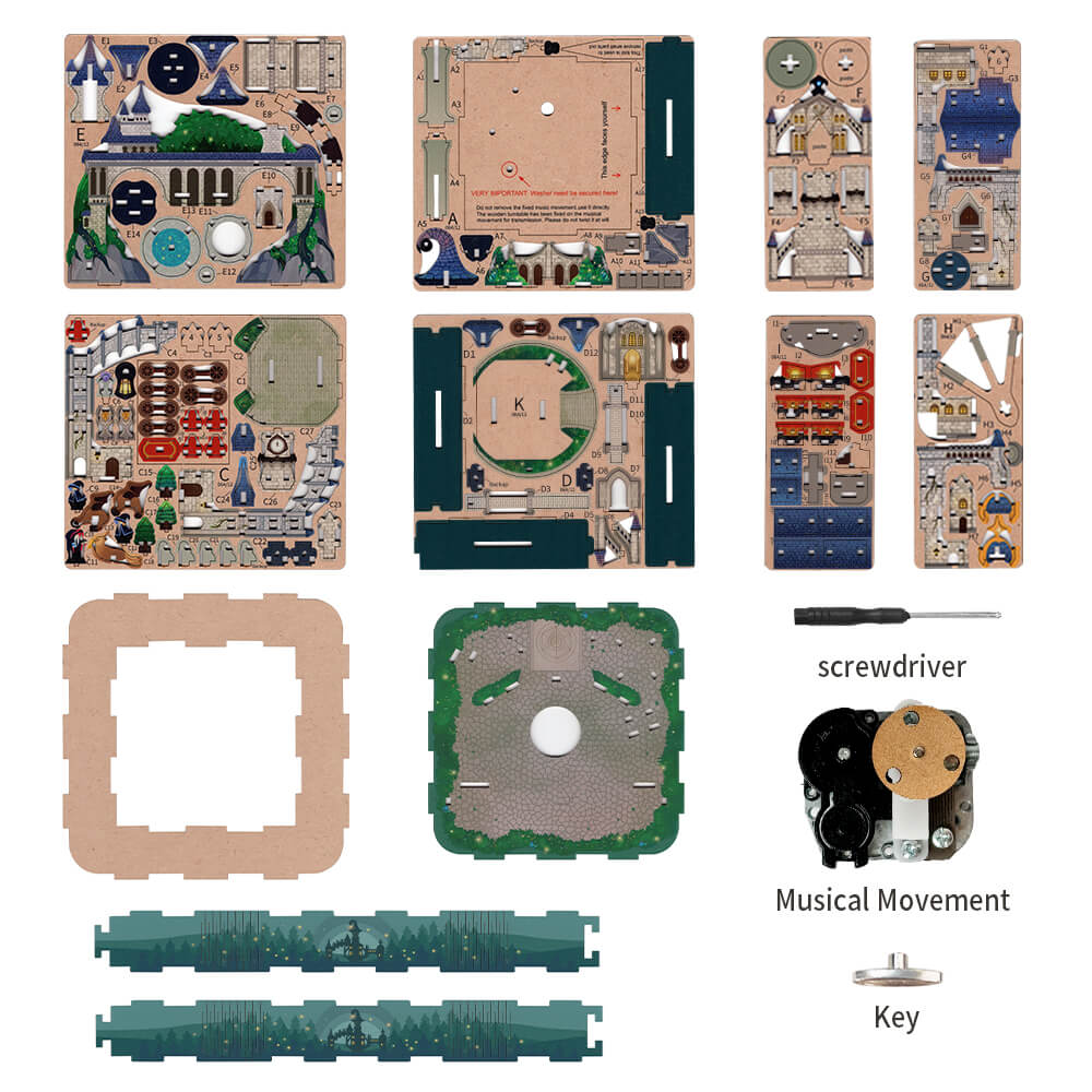 Tonecheer Magic Castle Wooden Model Kit