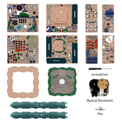 Tonecheer Magic Castle Wooden Model Kit