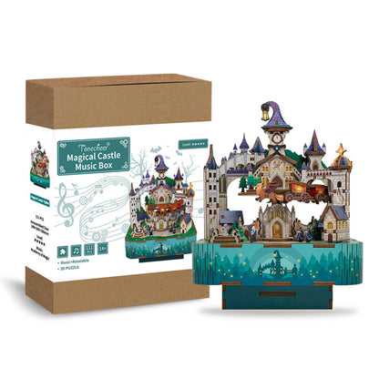 Tonecheer Magic Castle Wooden Model Kit