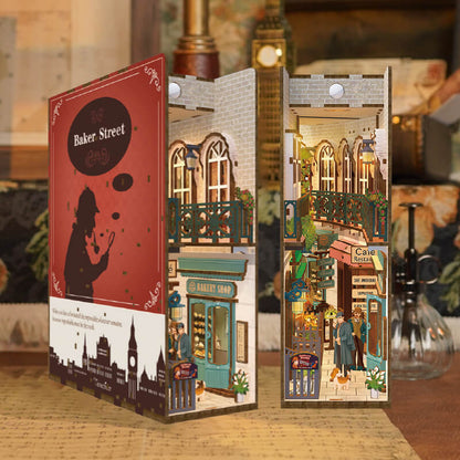 Tonecheer Baker Street Book Nook Wooden Model Kit