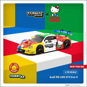 Hello Kitty 1:43 Audi R8 LMS GT3 Evo II - Macau GT Cup 2022 Uno Racing Adderly Fong