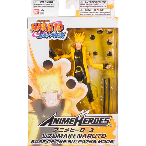 Image of Naruto: Shippuden - Naruto Uzumaki Six Paths Sage Mode 6.5 Inch Scale Action Figure
