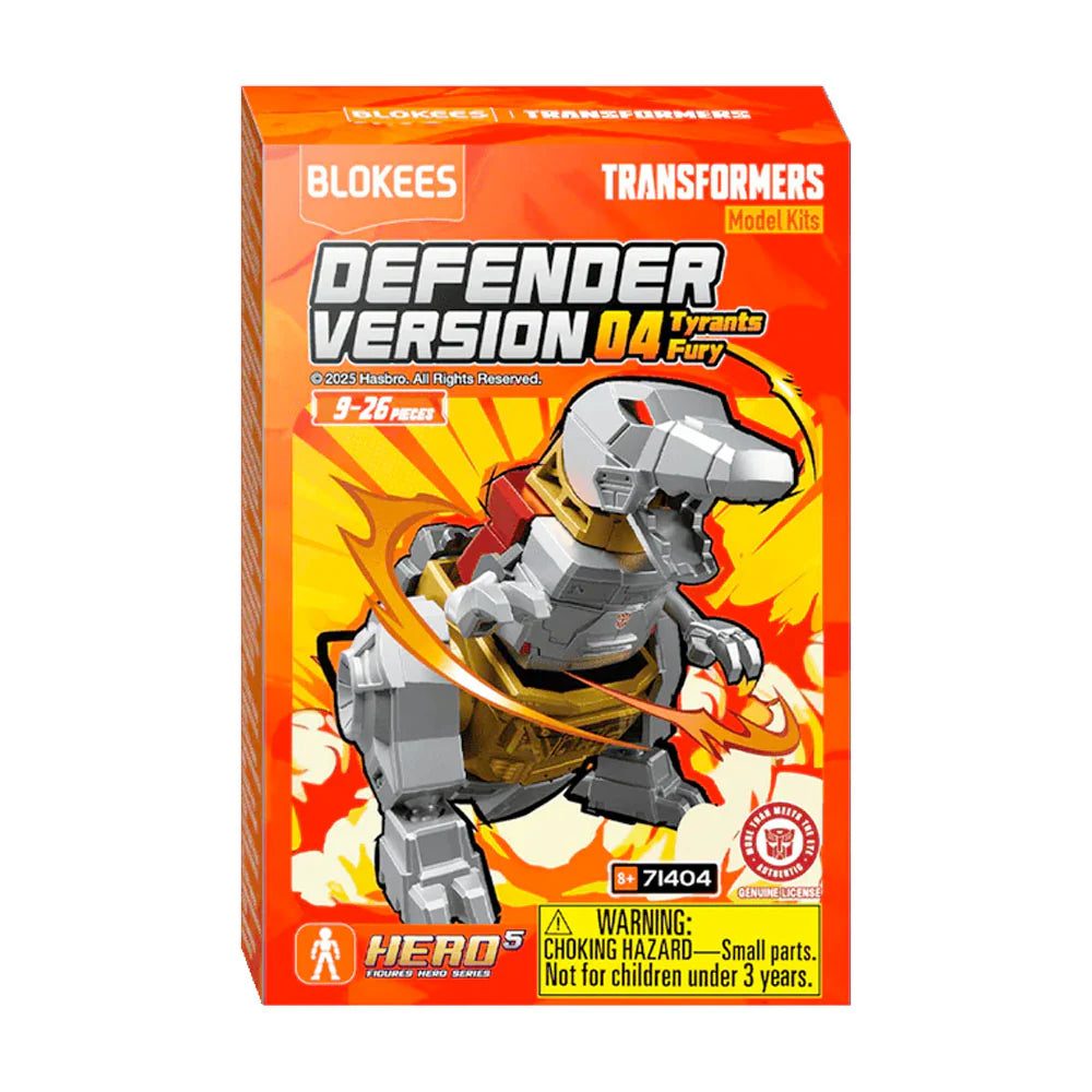 Blokees Figures - Transformers - Defender 04 " Tyrants Fury " Blind Box (1 Unit )
