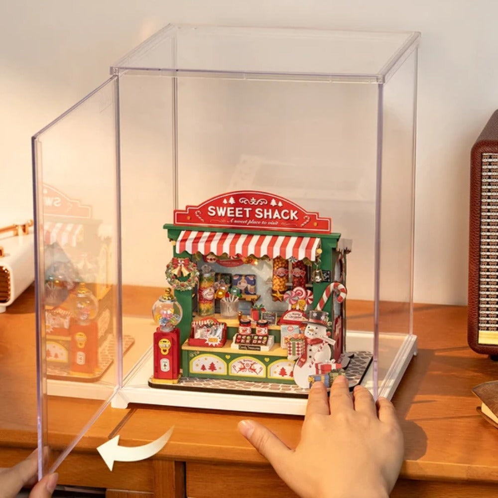 Robotime - Rolife Clear Display Case Portrait Size M