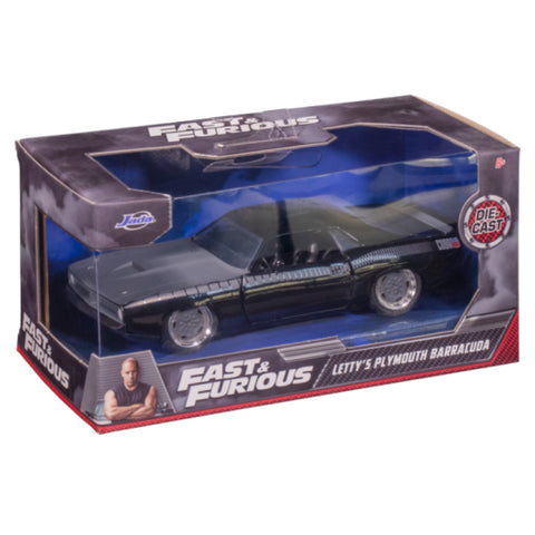 Image of Fast and Furious - 1973 Plymouth Barracuda 1:32 Scale Hollywood Ride