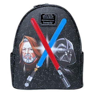 Loungefly - Star Wars - Darth Vader & Obi-Wan Light-Up US Exclusive Mini Backpack