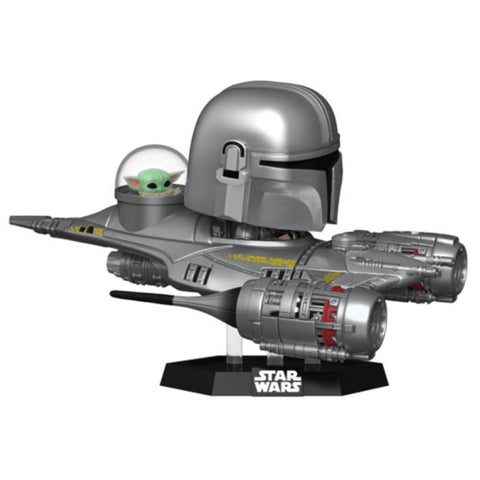 Image of Star Wars - The Mandalorian and Grogu in N1 Starfighter US Exclusive Pop! Ride