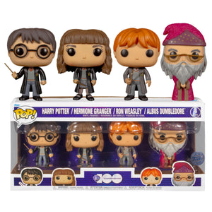 Harry Potter - Harry Hermione Ron & Dumbledore US Exclusive Pop! Vinyl 4-Pack