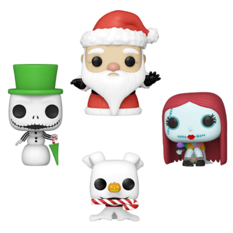Image of Nightmare Before Christmas - Tree Holiday US Exclusive Pocket Pop! 4-Pack Box Set