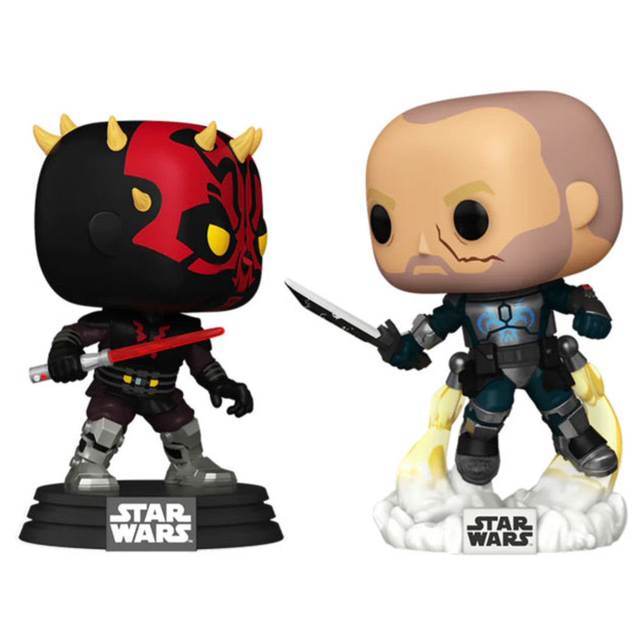 Star Wars: Clone Wars - Darth Maul Vs Pre Vizsla Pop! 2-Pack