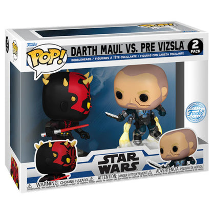 Star Wars: Clone Wars - Darth Maul Vs Pre Vizsla Pop! 2-Pack