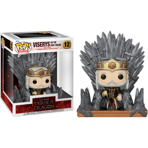 Image of House of the Dragon - Viserys on Throne Pop! Deluxe