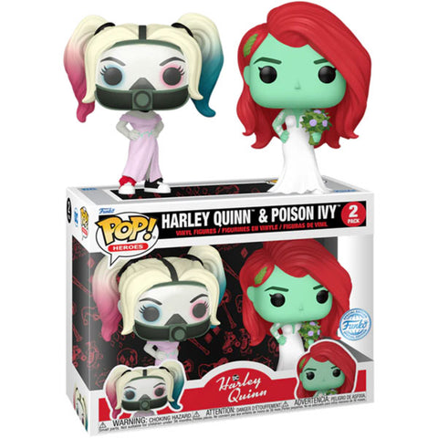 Image of Harley Quinn: Animated - Harley Quinn & Poison Ivy Wedding US Exclusive Pop! 2-Pack