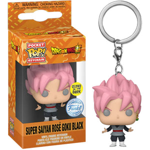 Dragon Ball Super - Goku Rose Black US Exclusive Glow Pop! Keychain