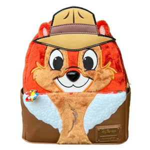 Loungefly - Chip 'n Dale: Rescue Rangers - Faux Fur Chip US Exclusive Cosplay Mini Backpack