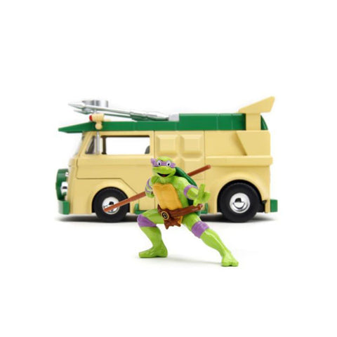 Image of Teenage Mutant Ninja Turtles (1987) - Donatello & Party Wagon 1:24 Scale Hollywood Ride
