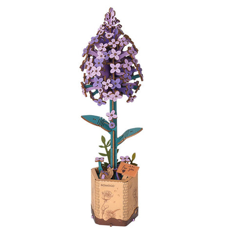 Image of Robotime Wood Bloom Lilac