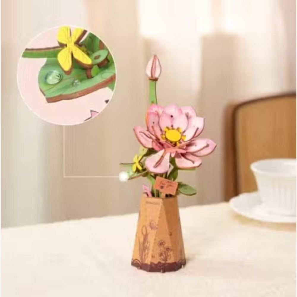 Robotime - Rowood DIY Wooden Flower Bloom Lotus