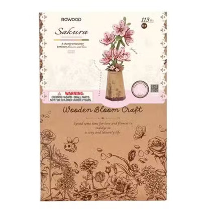 Robotime - Rowood DIY Wooden Flower Bloom Sakura