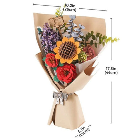 Image of Robotime Wood Bloom Bouquet