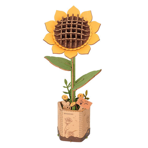 Image of Robotime Wood Bloom Sunflower