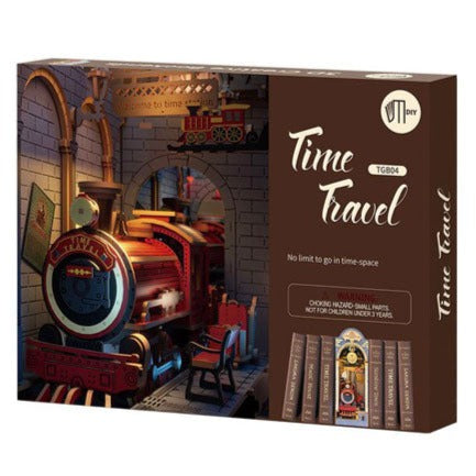 Image of Robotime Diy Bookends Kit Time Travel