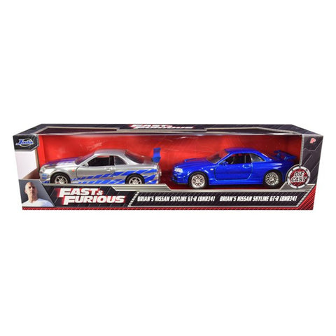 Image of Fast & Furious - Brian's Nissan Skyline GT-R Twin Pack 1:32 Scale