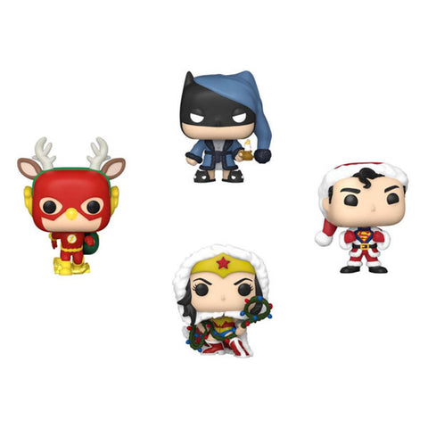 Image of DC Comics - Holiday Tree Box US Exclusive Pocket Pop! 4-Pack