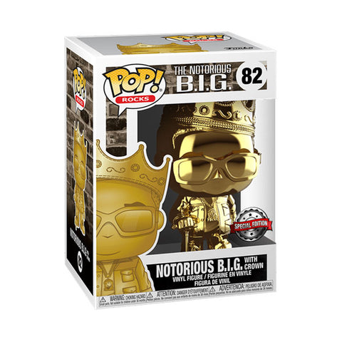 Notorious BIG - Biggie Gold Chrome US Exclusive Pop! Vinyl