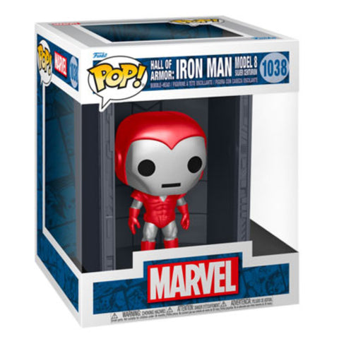 Image of Marvel Comics - Hall of Armor: Iron Man Model 8 Silver Centurian Metallic Pop! Deluxe