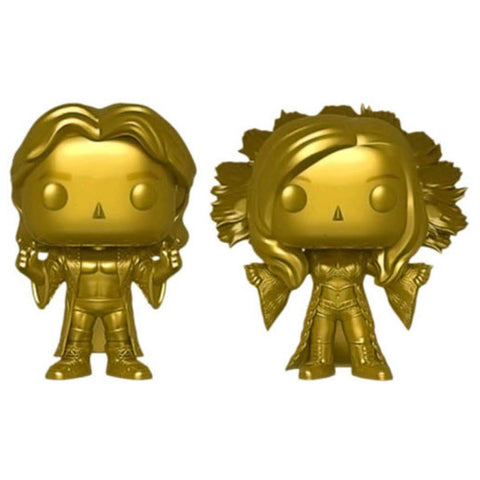 Image of WWE - Ric and Charlotte Flair Gold US Exclusive Pop! Vinyl 2-pack