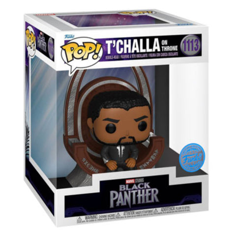 Image of Black Panther: Legacy - T Challa on Throne US Exclusive Pop! Deluxe