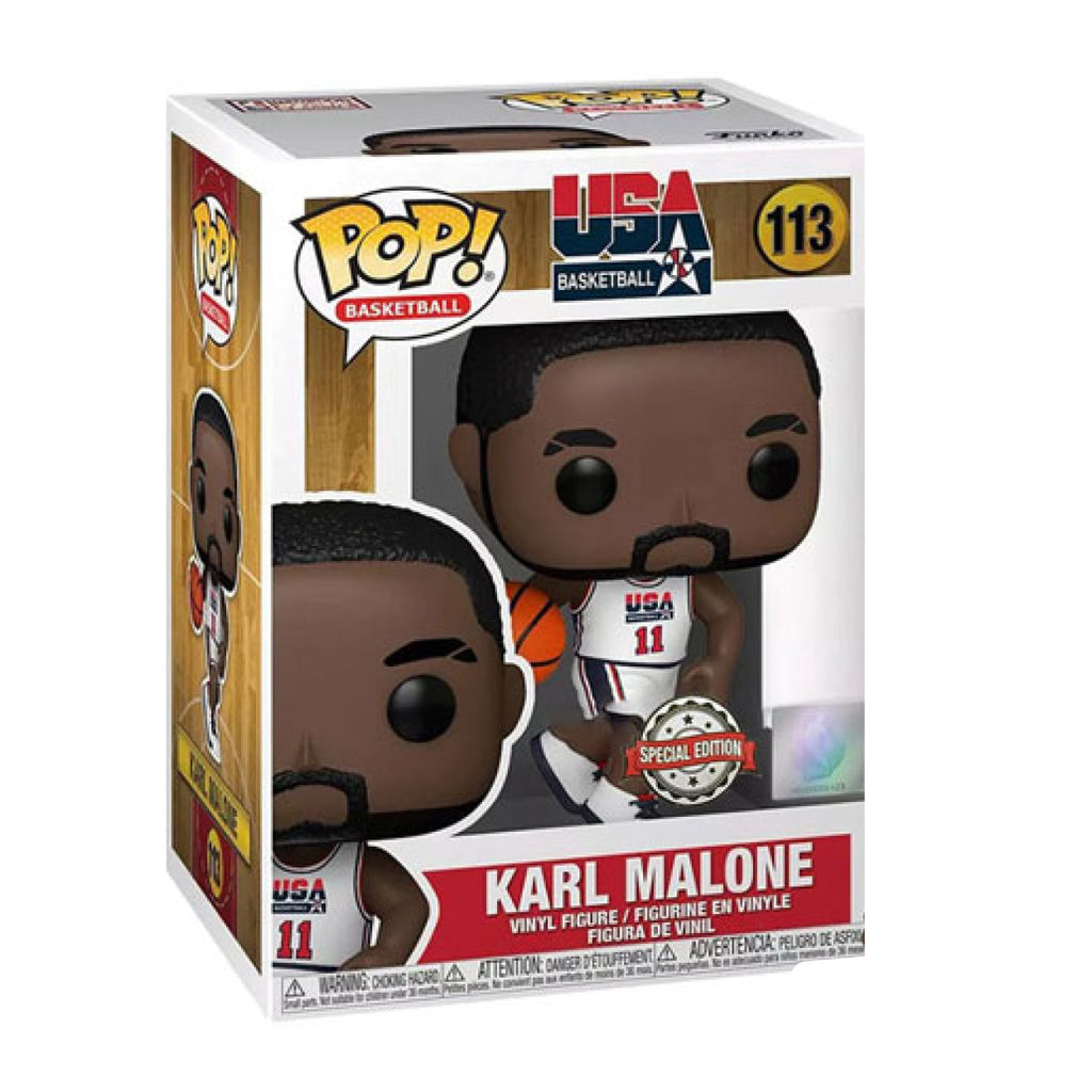 NBA: Legends - Karl Malone 92 Team USA White US Exclusive Pop! Vinyl