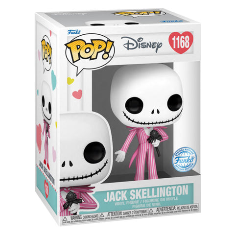 Image of The Nightmare Before Christmas - Jack with Pink & Red Suit US Exclusive Pop! Vinyl