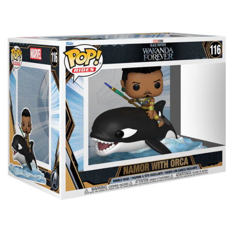 Image of Black Panther 2: Wakanda Forever - Namor with Orca Pop! Ride