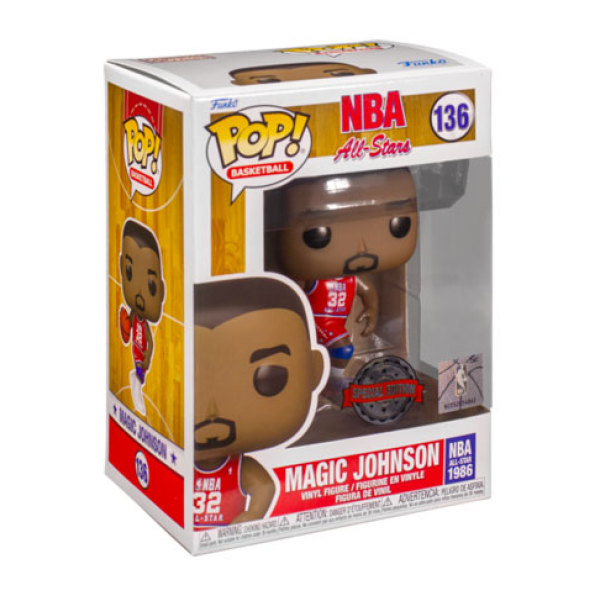 NBA: Legends - Magic Johnson Red All Star US Exclusive Pop! Vinyl