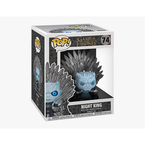 Image of Game of Thrones - Night King Iron Throne Pop! Deluxe