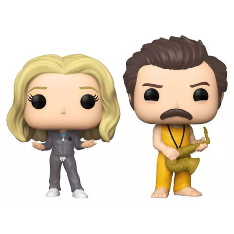 Image of Parks and Recreation - Locked In Ron & Leslie Pop! Vinyl 2-Pack