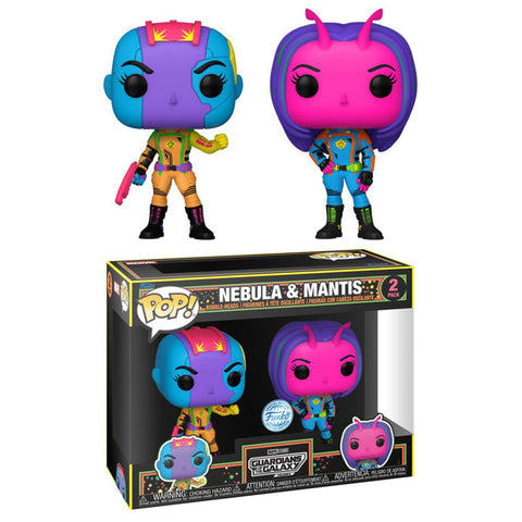 Image of Guardians of the Galaxy: Vol. 3 - Nebula & Mantis US Exclusive Blacklight Pop! 2-Pack
