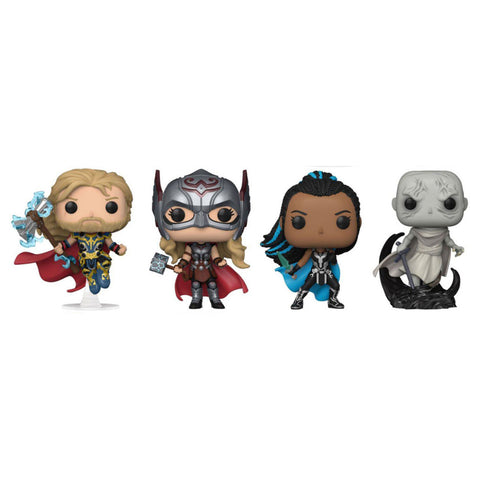 Image of Thor 4: Love and Thunder - Thor Mighty Thor Valkyrie & Gorr US Exclusive Pop! 4-Pack