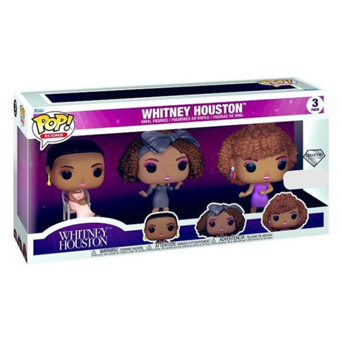Image of Whitney Houston - Diamond Glitter US Exclusive Pop! Vinyl 3-Pack