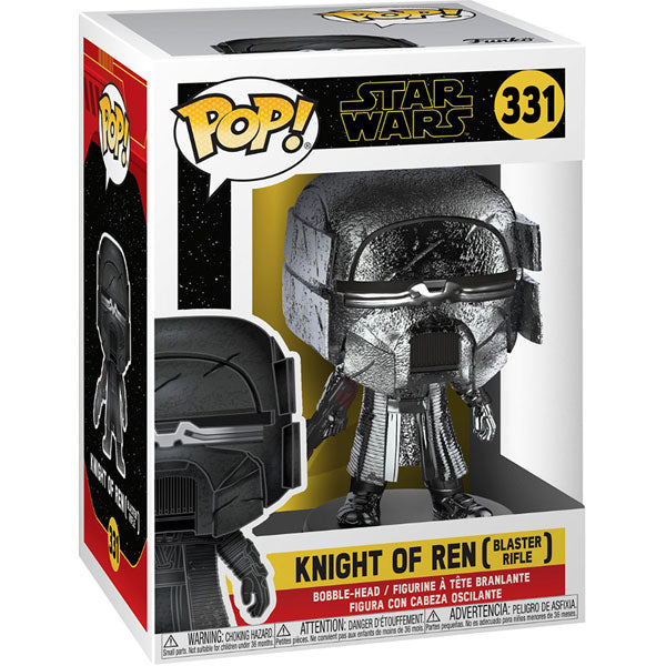Star Wars - Knight of Ren Blaster Episode IX Rise of Skywalker Hematite Chrome Pop! Vinyl
