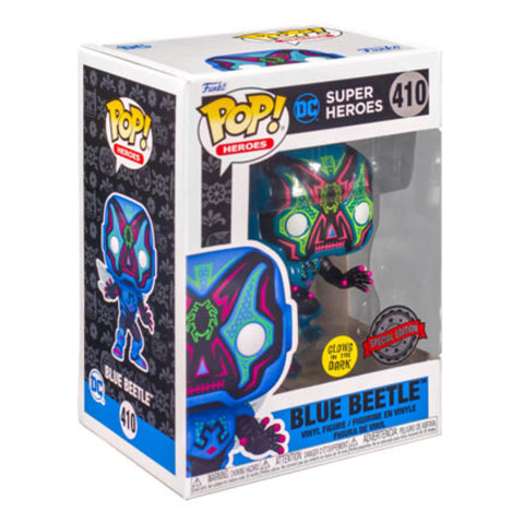Image of DC Comics - Blue Beetle Dia De Los DC Glow US Exclusive Pop! Vinyl