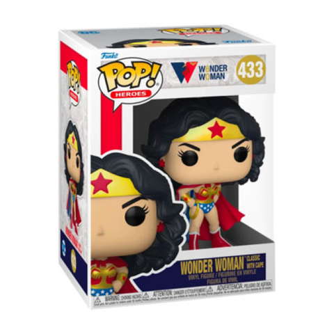 Image of Wonder Woman - Classic with Cape 80th Anniversary Pop! Vinyl