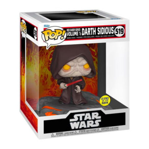 Image of Star Wars - Red Saber Series: Darth Sidious Glow US Exclusive Pop! Deluxe