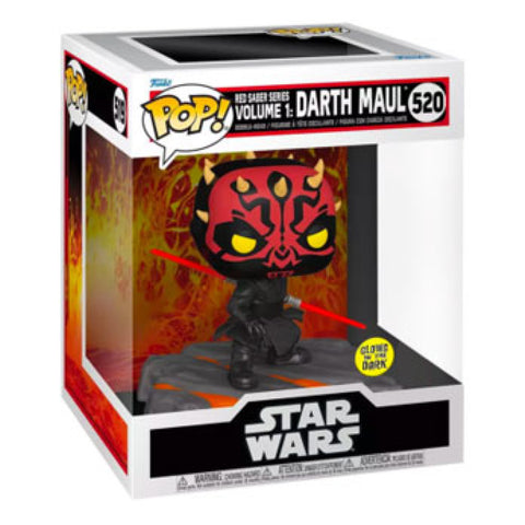 Image of Star Wars - Red Sabre Series: Darth Maul Glow US Exclusive Pop! Deluxe