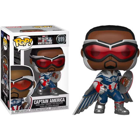 Image of The Falcon and the Winter Soldier - Captain America Pose US Exclusive Pop! Vinyl