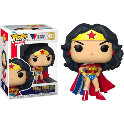 Image of Wonder Woman - Classic with Cape 80th Anniversary Pop! Vinyl