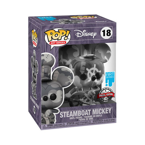 Image of Mickey Mouse - Steamboat Willie (Artist) US Exclusive Pop! Vinyl